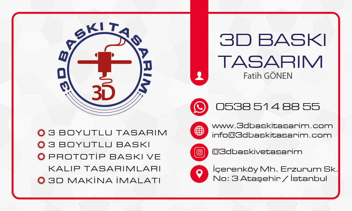 3d baski tasarim kartvizit - Hakkımızda 3D baskı tasarım